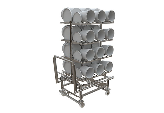 SaniMatic Standard Bucket Rack Cart Image