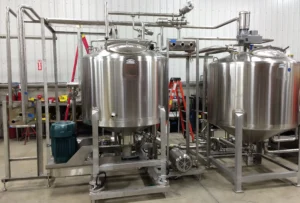 waffle batter mixing skid