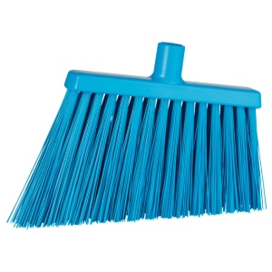 Angle Broom Brush 12" Extra Stiff Blue