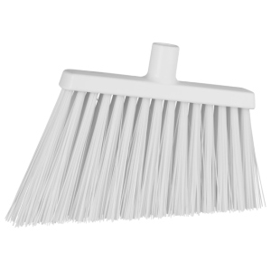 Angle Broom Brush 12" Extra Stiff White