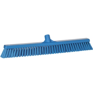 Combo Push Broom 24" Soft/Stiff Blue