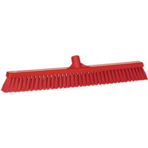 Combo Push Broom 24" Soft/Stiff Red