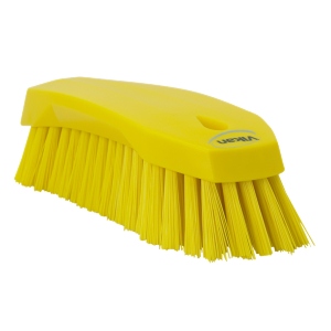 Large Hand Brush Stiff Yellow