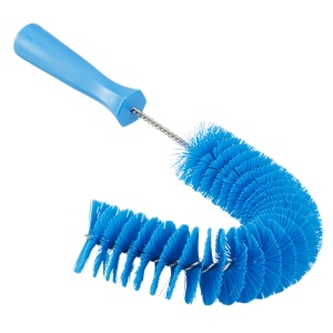 Vikan Hook Brush Medium Bristles 15.5" Blue