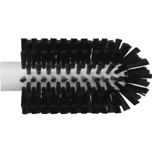 Vikan Pipe Brush Head Medium Bristles 6" X 3" Black
