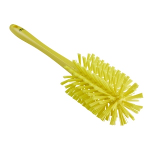 Vikan One-Piece Pipe Brush Stiff Bristles 17" X 3.5"  Yellow