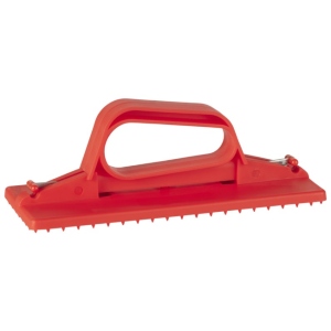 Vikan Handheld Cleaning Pad Holder Red