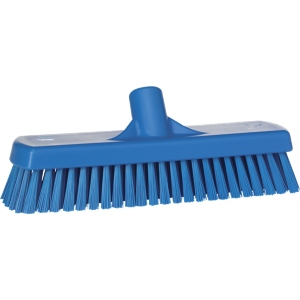 Vikan Deck/Wall Scrub Brush Stiff Bristles 12" Blue