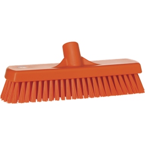 Vikan Deck/Wall Scrub Brush Stiff Bristles 12" Orange