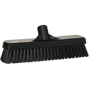 Vikan Deck/Wall Scrub Brush Stiff Bristles 12" Black