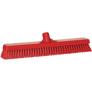 Vikan Deck/Wall Scrub Brush Stiff Bristles 19" Red