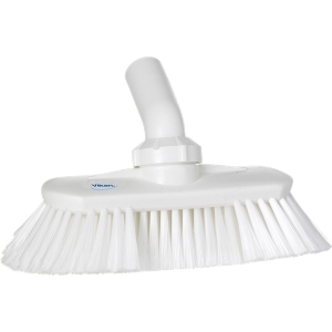 Vikan Waterfed Washing Brush Soft Bristles 9.25" White