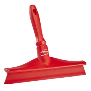 Vikan Single Blade Ultra Hygiene Bench Squeegee 10" Red