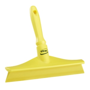 Vikan Single Blade Ultra Hygiene Bench Squeegee 10" Yellow