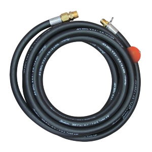 50' X 5/8" R-X Blk Extruded Hose Assy W/ Int Sprng No Nozzle
