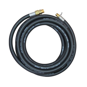 50 FT X 5/8 IN Black X Extruded Hose Assembly No Nozzle
