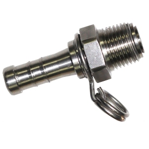 Mini Swivel Adapter 5/8" Barbed Stainless Steel