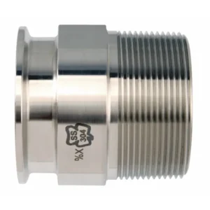3A Fittings Adapter .5" TC X .5" MNPT 316L PL