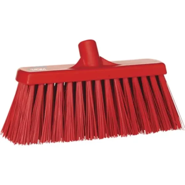 Remco Push Broom Brush 13" Extra Stiff Red