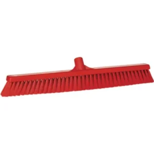 Remco Small Particle Push Broom 24" Soft Red