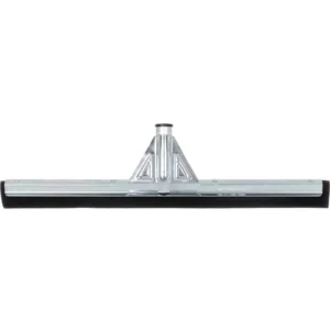 Carlisle Soft Heavy Duty Rubber Squeegee w/ Threaded Socket 22" Black 10/Case