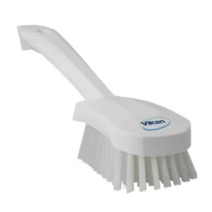 Remco Vikan Short Handle Scrubbing Brush Stiff 10" White