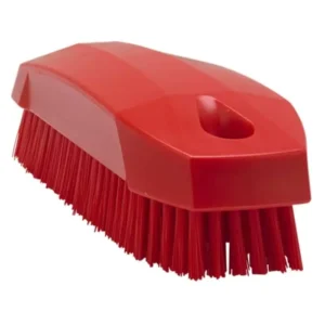 Remco Vikan Small Nail Brush Stiff Bristles 5" X 2" Red