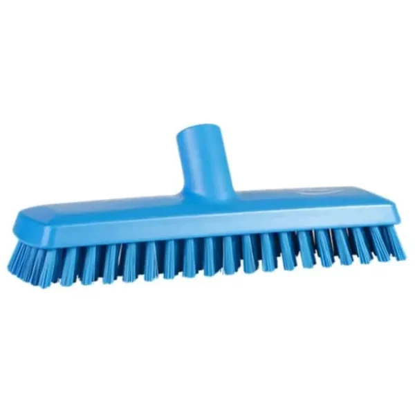 Remco Vikan Waterfed Deck Scrubbing Broom Stiff Bristles Blue