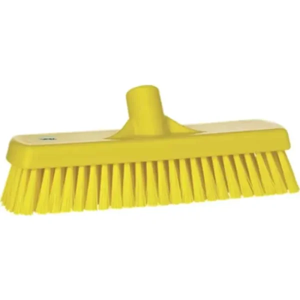 Remco Vikan Deck/Wall Scrub Brush Stiff Bristles 12" Yellow