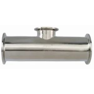 3A Fittings Tee Reducing TC Short Outlet 1.5" X .75" 316L PL