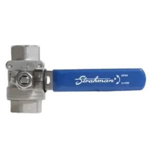 Strahman Ball Valve 3/4" Stainless Steel Blue (Cold) Handle