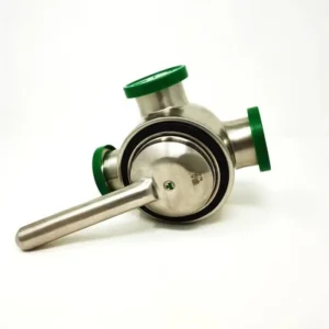 Alfa Laval Rubber Plug Valve 3-Way Tri-Clamp 2.5"