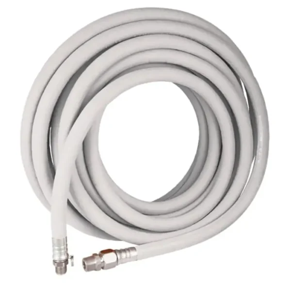 Strahman 50' X 5/8" White Hose SS Fitting No Nozzle/Spring