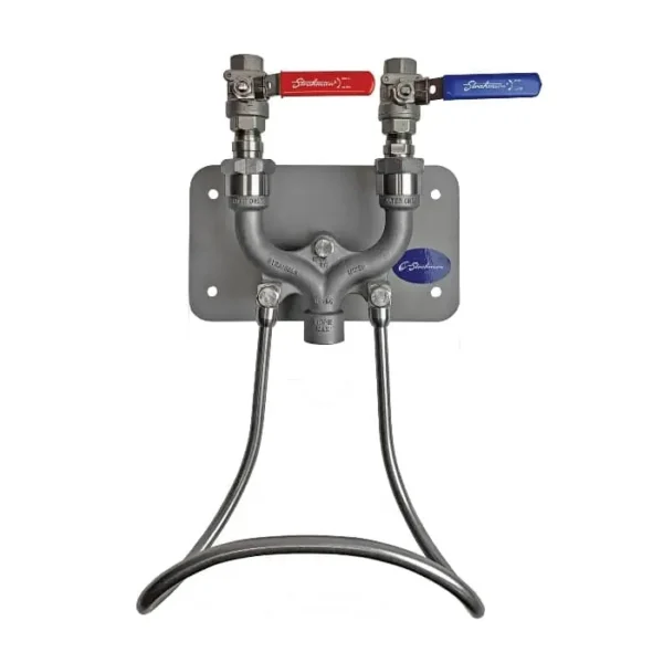 Strahman M-750 Hot & Cold Mixing Station SS Ball Valve No Gauge