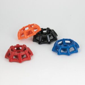 Strahman Orange Handwheel, SST305 Stainless Steel