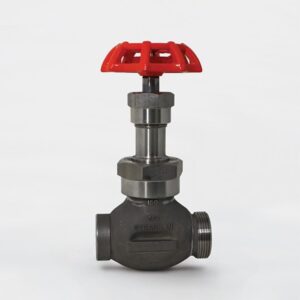 Strahman Globe Valve Orange Handwheel Union Connection V-65-SU