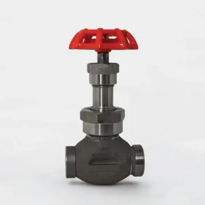 Strahman Globe Valve Orange Handwheel Union Connection V-65-SU