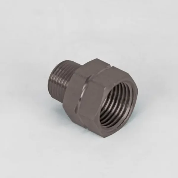 Strahman Rigid Adapter for Mini Nozzles, Stainless Steel, 3/8" NPT  x 3/8" Male NPT