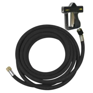 Strahman Ergo Hose, Black, 100', 5/8" ID & 3/4" Male NPT, Hydro-Pro 150 Spray Nozzle, Swivel Pro Adapter