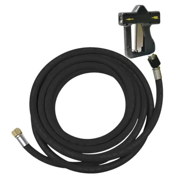 Strahman Ergo Hose, Black, 100', 5/8" ID & 3/4" Male NPT, Hydro-Pro 150 Spray Nozzle, Swivel Pro Adapter