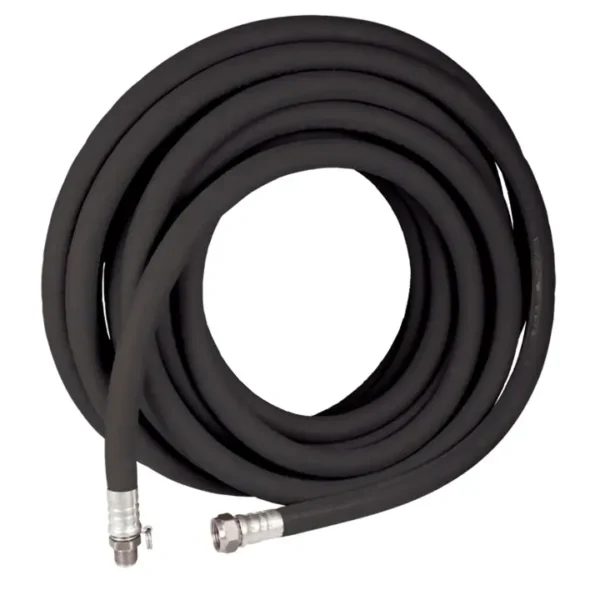 Strahman ES-X Prem Wrap, Black, 50', Stainless 5/8" ID & 3/4" Female GHT, Adapter