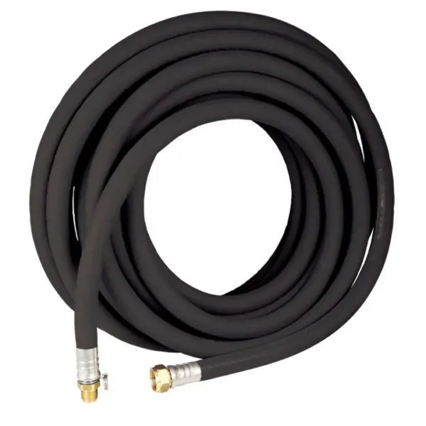 Strahman E-X Prem Wrap, Black, 100', Bronze 5/8" ID & 3/4" Female GHT, Adapter