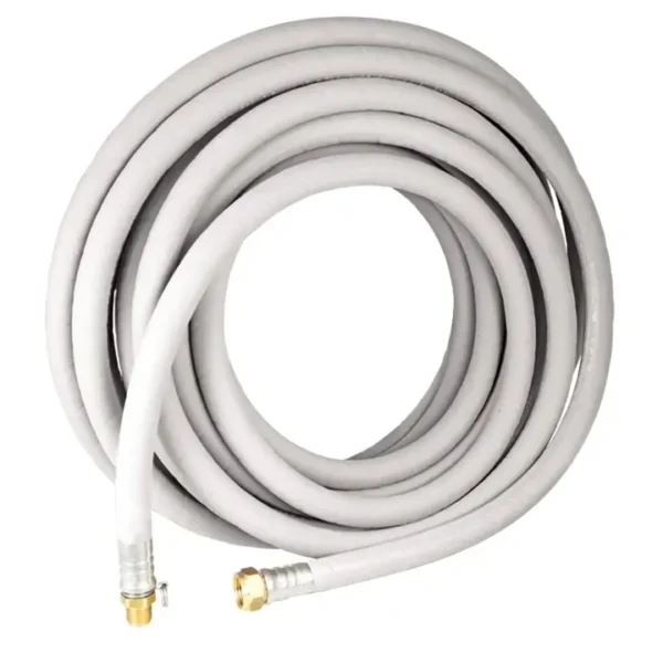 Strahman E-X Prem Wrap, White, 100', Bronze 5/8" ID & 3/4" Female GHT, Adapter