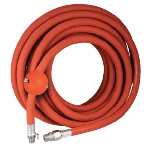 Strahman RS-X Prem Wrap, Red, 100', Stainless 5/8" ID & 1/2" Male NPT, Adapter, Ball Stop For Hose Reels