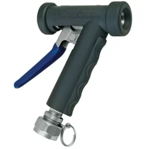 Strahman Mini S-70 Nozzle, Stainless, Black, 3/4" Mini Female GHT 360º Swivel Adapter