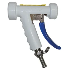 Strahman S-75 Nozzle, Stainless, White, 5/8" 360º Swivel Adapter