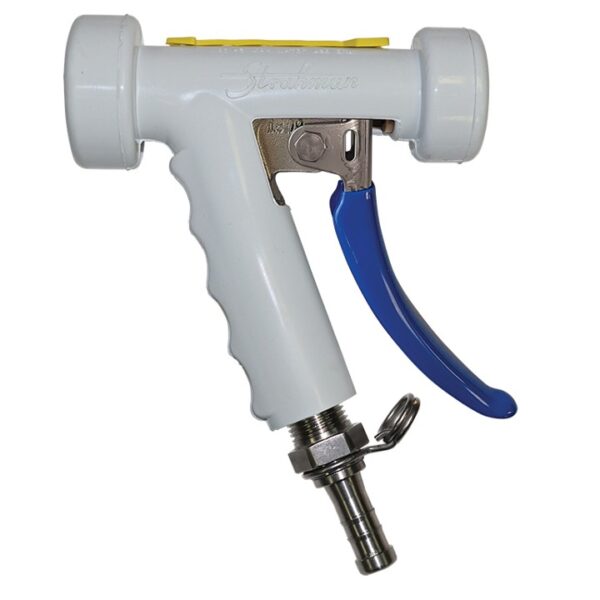 Strahman S-75 Nozzle, Stainless, White, 5/8" 360º Swivel Adapter