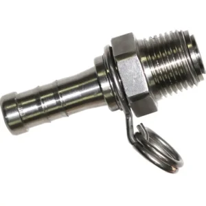 Strahman 360º Swivel Adapter, 5/8" Barb, Stainless Steel, For M-70, S-70, S-80, & F-90 Series