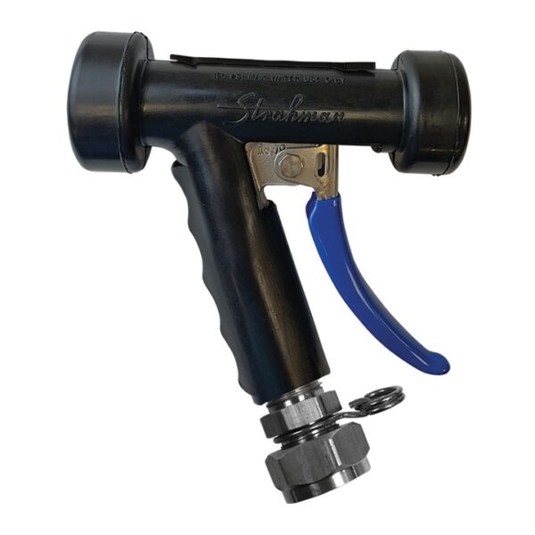 Strahman S-70 Nozzle, Stainless, Black, 3/4" Female GHT 360º Swivel Adapter