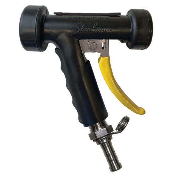 Strahman S-80 Solid Spray, Stainless, Black, 3/4" 360º Swivel Adapter